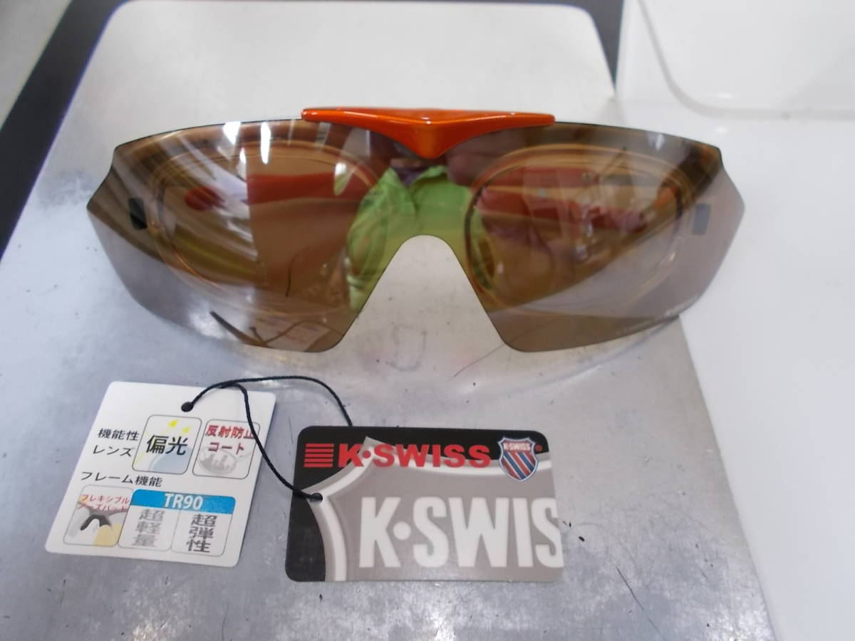  case chair K-SWISS inner glasses frame attaching tip-up type polarized light sunglasses KS-6001-2 TR90 super .. frame Drive fishing sport 