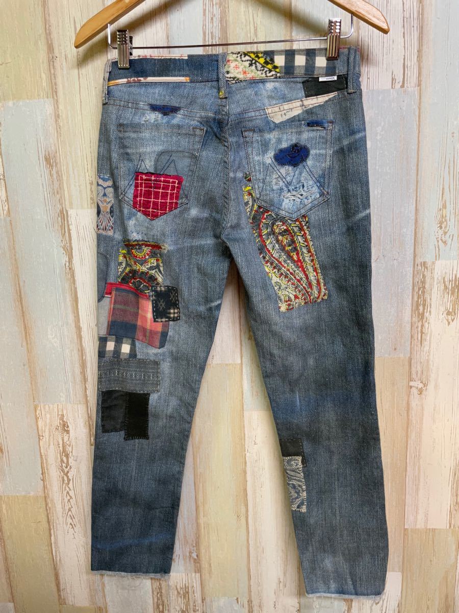 完売品 美品 MOTHER クラッシュ パッチワーク 転写プリント 完売品 美品 MOTHER クラッシュ パッチワーク 転写プリント