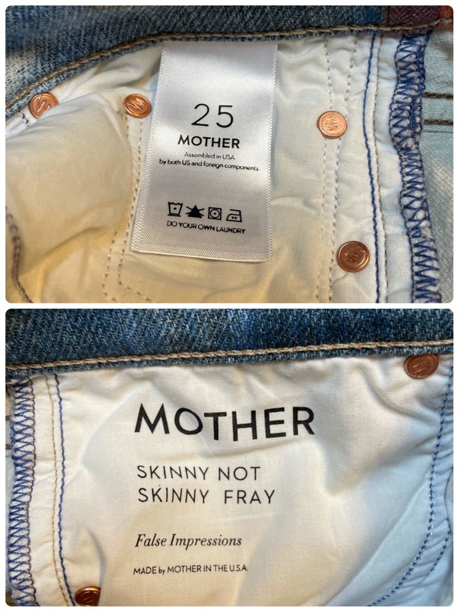 完売品 美品 MOTHER クラッシュ パッチワーク 転写プリント 完売品 美品 MOTHER クラッシュ パッチワーク 転写プリント