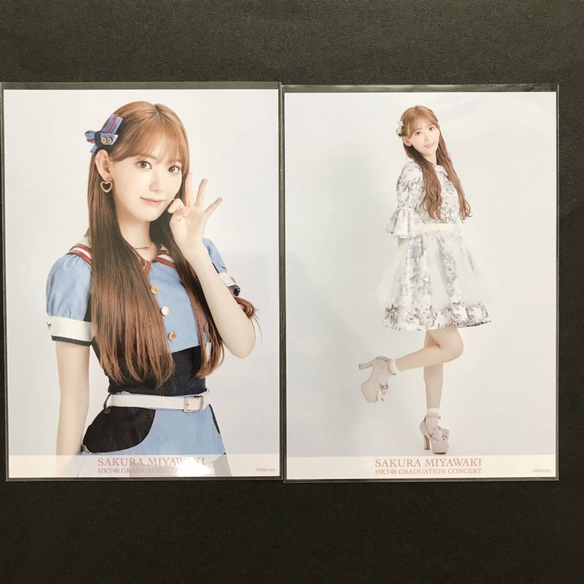 1円スタート大量出品中 宮脇咲良 HKT48 生写真 メモリアル 2枚セット 買取格安 AKB48グループ 生写真 宮脇咲良 HKT48 グッズ 女性アイドル