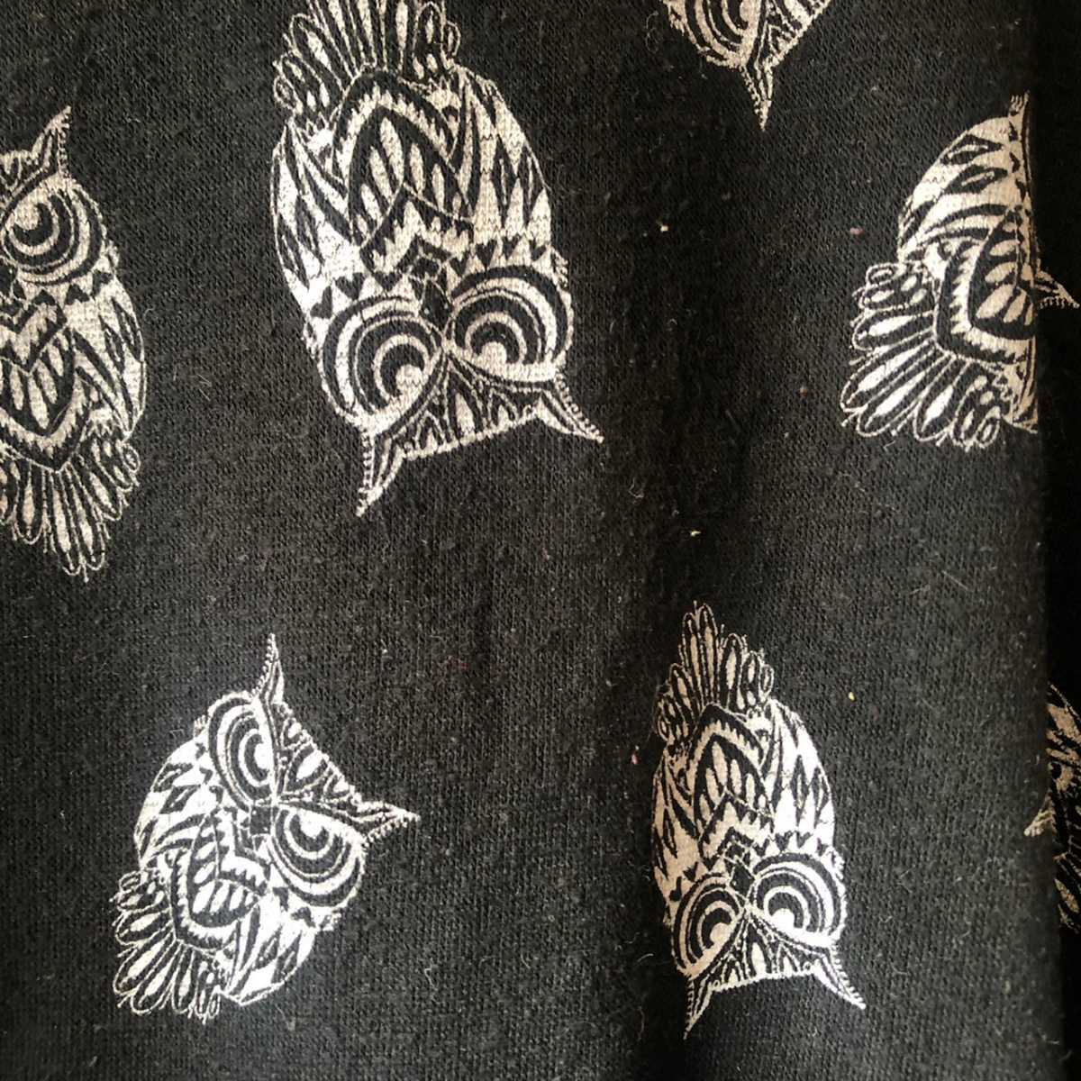  owl NO BOUNDARIES total pattern sweat black black /Y272