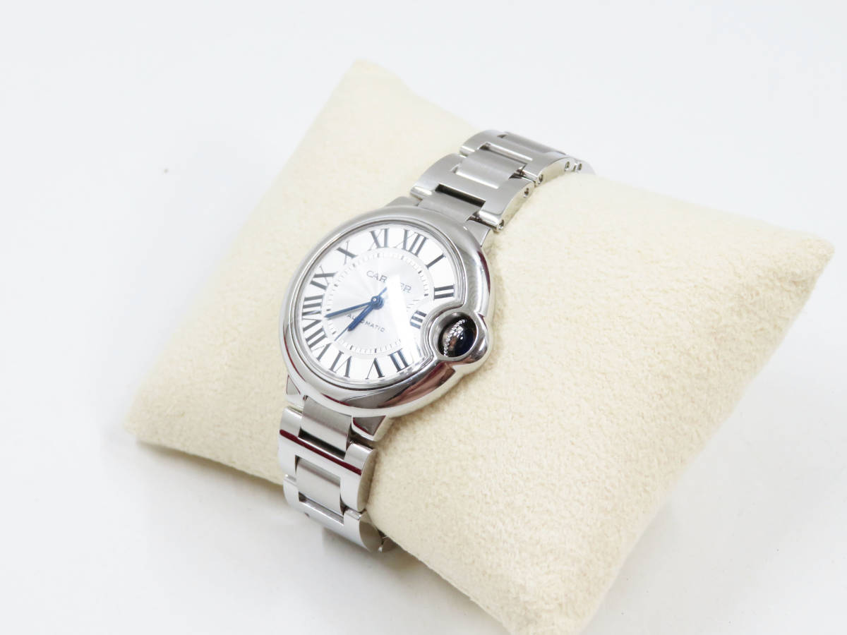 (IW016) Caltier 腕時計 バロンブルードゥカルティエ 33mm ウォッチ ステンレス スチール レディース AUTOMATIC W6920071_画像4