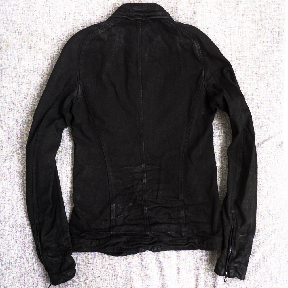 新品 別注 JULIUS BLACK SENCE コーティング デニム ライダース 新品 別注 JULIUS BLACK SENCE コーティング デニム ライダース