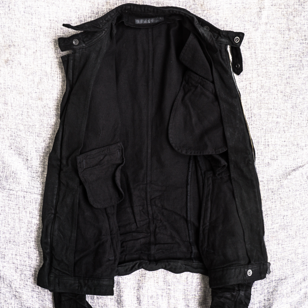 新品 別注 JULIUS BLACK SENCE コーティング デニム ライダース 新品 別注 JULIUS BLACK SENCE コーティング デニム ライダース