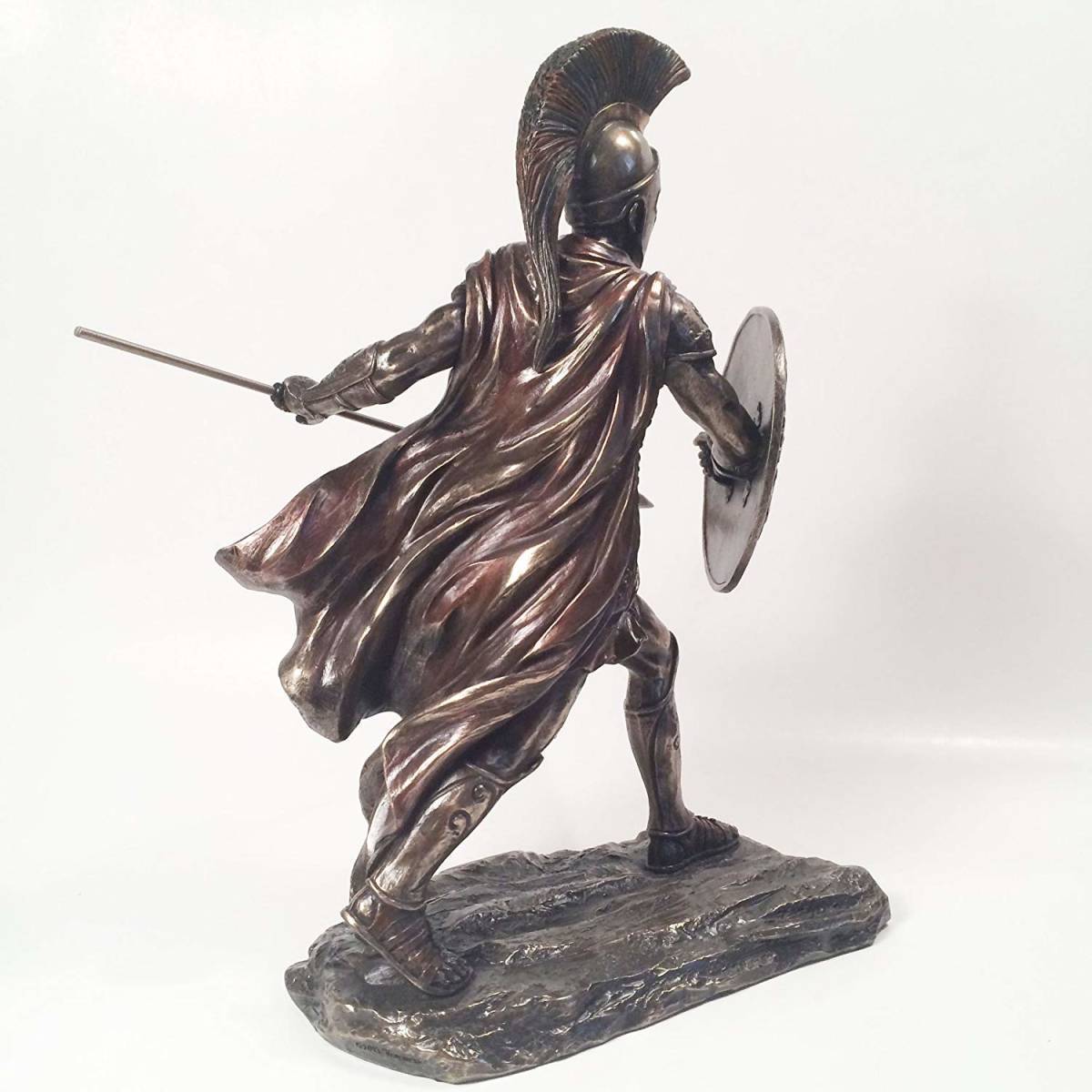 楯と槍を構えたトロイア戦争の英雄アキレス アキレウス彫像 彫刻/ ホメーロス叙事詩『イーリアス』アガメムノーン(輸入品_画像5