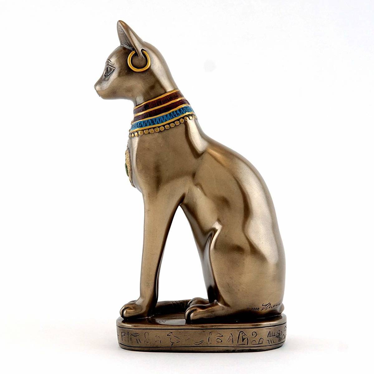 Bibian 比比昂- 古代エジプト猫神像座るバステト神彫像彫刻 Bibian 比比昂- 古代エジプト猫神像座るバステト神彫像彫刻