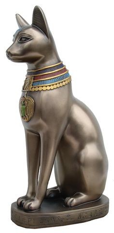 古代エジプトの女神 猫神 バステト神 彫像-日の出 音楽 および 古代エジプトの女神 猫神 バステト神 彫像-日の出 音楽 および