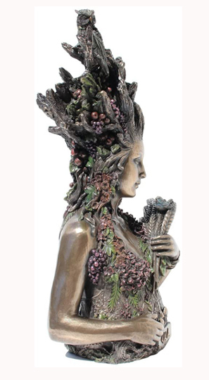 ヴェロネーゼ製 古代ギリシャ ガイア 原始の地球の女神 コールドキャストブロンズ風彫像（輸入品_画像6