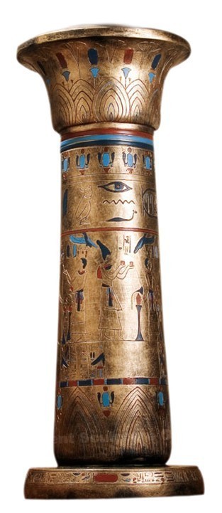 古代エジプト 王の黄金台座彫刻柱彫像/ エスニックカフェ パブ 貴賓室 ゲストハウス（輸入品_画像3