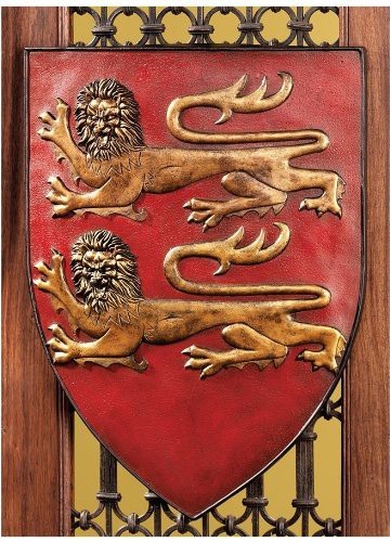 [宅送] - ウォールシールドコレクション フランス オブ グランドシールド ウィリアム ノルマンディー公の楯彫刻（輸入品 オブ 洋風