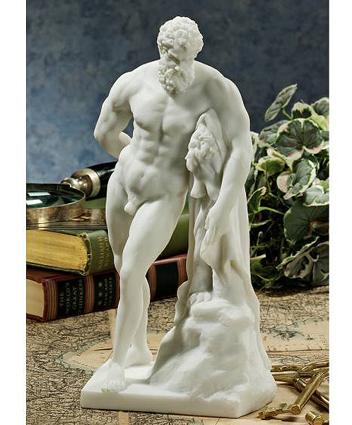 ファルネーゼ聮休息する ヘラクレ肹像 彫刻 彫像/古代ギリシャ ローマ オリンポス 肢胍テ神話 レプリカ 英雄（輸入品