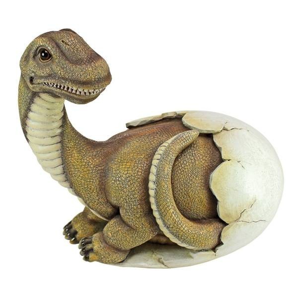 恐竜の赤ちゃん ディノエッグ（恐竜の卵）彫刻 彫像/ ブラキオサウルス 竜脚類 中生代ジュラ紀 庭園(輸入品