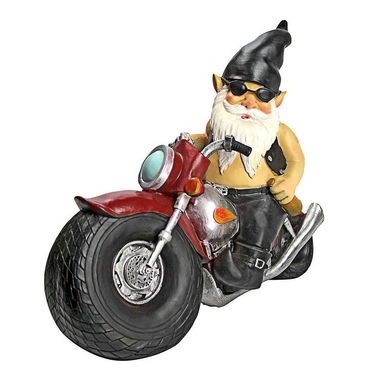 「アクセル・グリース」、ノーム（小人）バイカー（バイク野郎）彫像 彫刻/ ハーレー MotoGP ツーリング（輸入品）_画像3