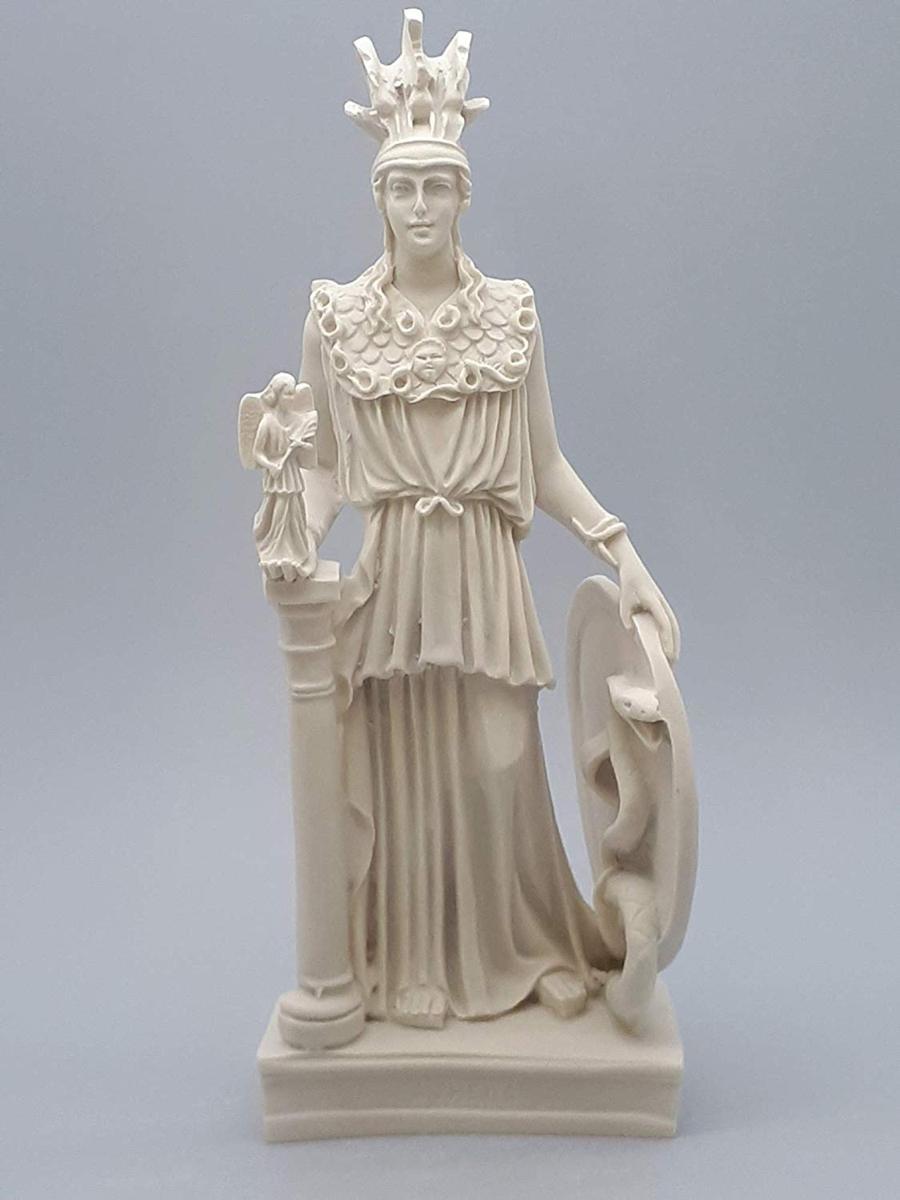 古代ギリシャローマの女神 アテナ（ミネルヴァ）大理石風 彫像 彫刻 アテネ ヘレニズム 知恵、芸術（輸入品）_画像1