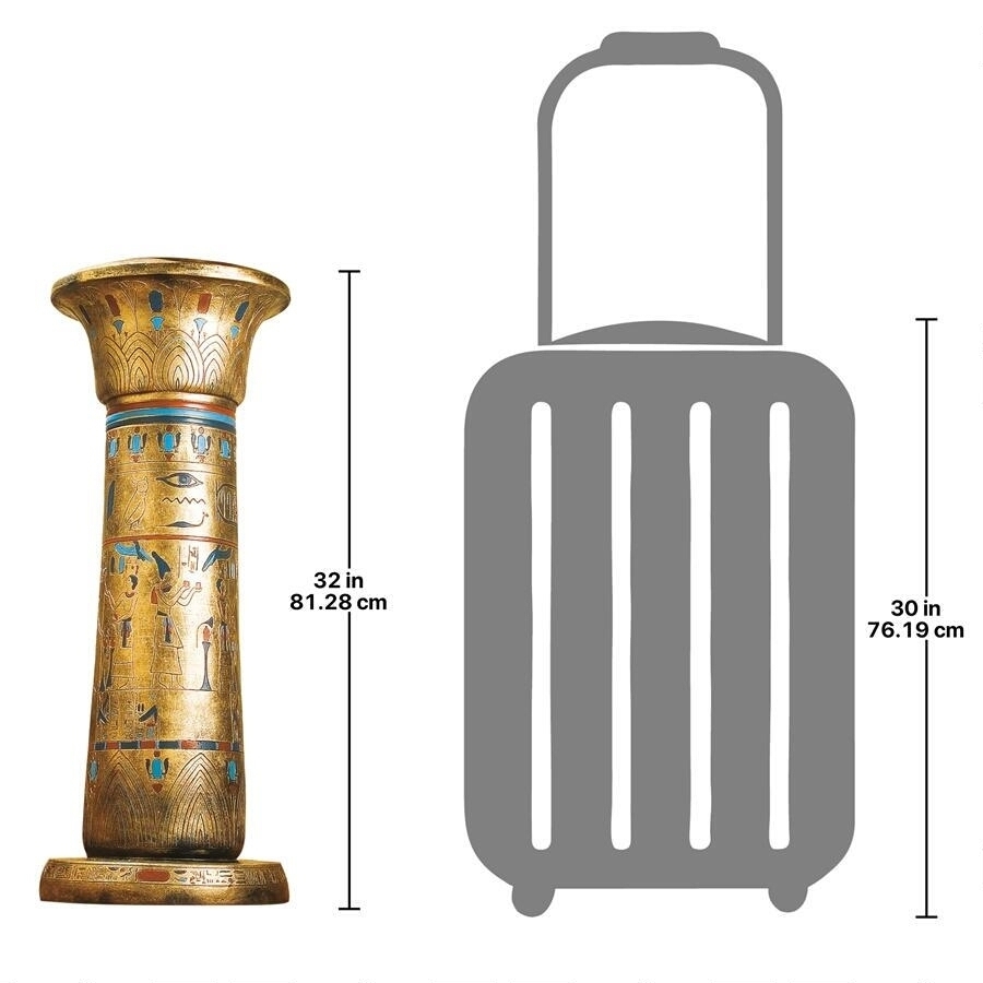 古代エジプト 王の黄金台座彫刻柱彫像/ エスニックカフェ パブ 貴賓室 ゲストハウス（輸入品_画像5