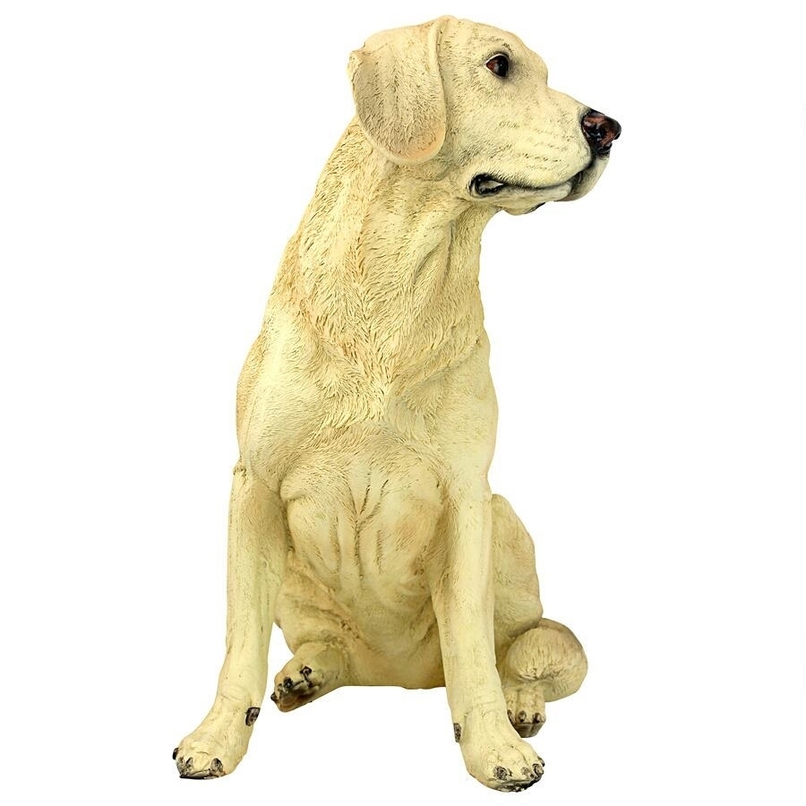 ゴールデン ラブラドール レトリーバー犬 ガーデン彫刻、黄色彫刻 高さ約38ｃｍ/ ペットショップ ドッグカフェ（輸入品_画像7