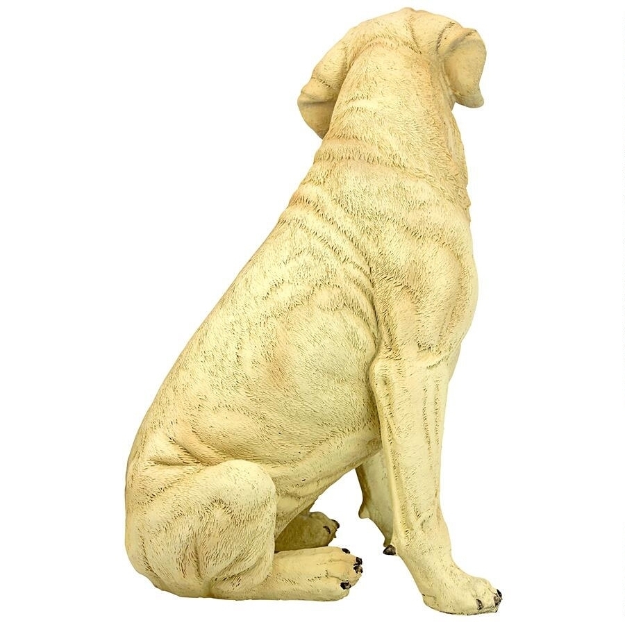 ゴールデン ラブラドール レトリーバー犬 ガーデン彫刻、黄色彫刻 高さ約38ｃｍ/ ペットショップ ドッグカフェ（輸入品_画像6