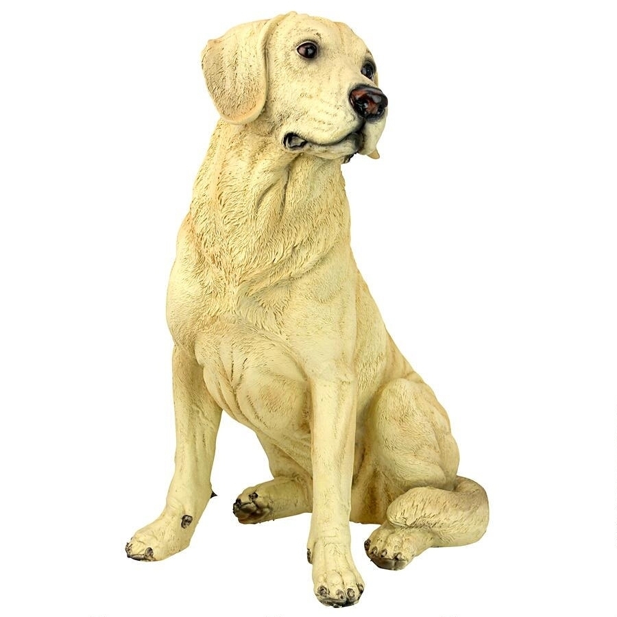 ゴールデン ラブラドール レトリーバー犬 ガーデン彫刻、黄色彫刻 高さ約38ｃｍ/ ペットショップ ドッグカフェ（輸入品_画像8