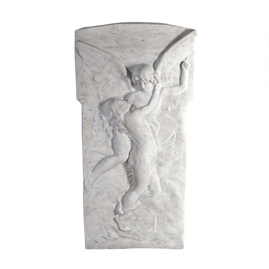 アムール（エロス）とプシュケ 壁彫刻 レリーフ彫像/ 愛と心の物語 古代ギリシャ神話 レストハウス ホテルロビー（輸入品