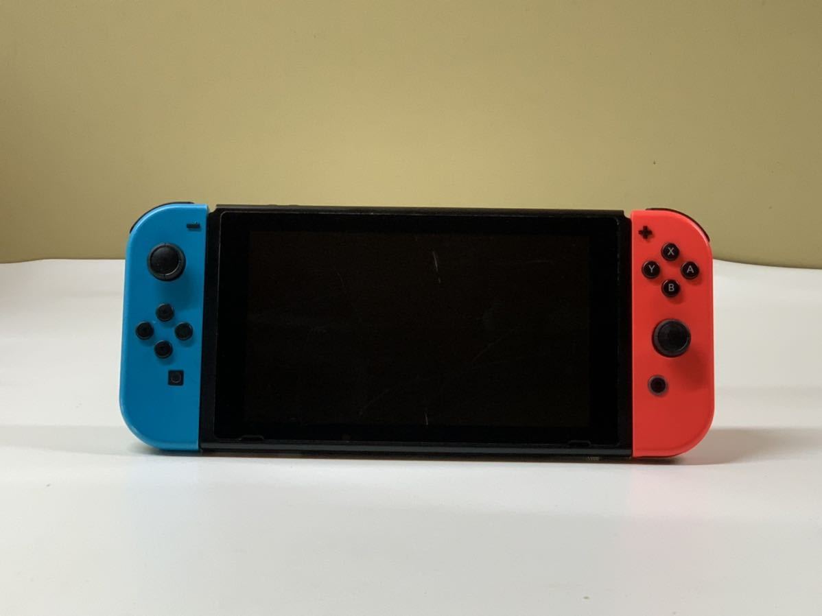 Nintendo Switch ニンテンドースイッチ 本体　HAC-001 ネオンブルー/ネオンレッド 現状品　(60s)_画像1