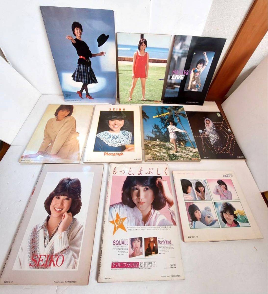  Matsuda Seiko фотоальбом 10 шт. комплект Showa идол ценный редкость 