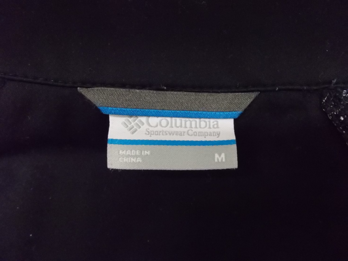 e731*Columbia OMNI-HEAT Zip жакет * размер M Colombia Zip джемпер чёрный цвет черный полиэстер материалы 3A