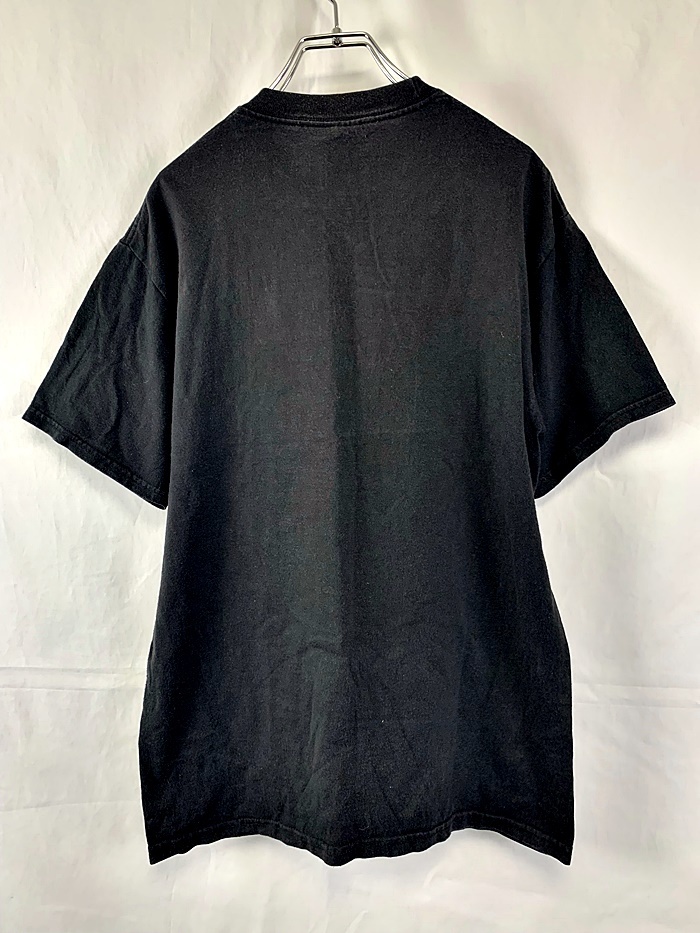 A078　ステューシー　Stussy　半袖Tシャツ　ブラック　デカロゴ　メンズ　サイズM　_画像3