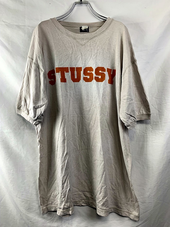 A219　USA製　90S　ステューシー　Stussy　ロゴTシャツ　半袖Tシャツ　大きいサイズ　XL_画像1