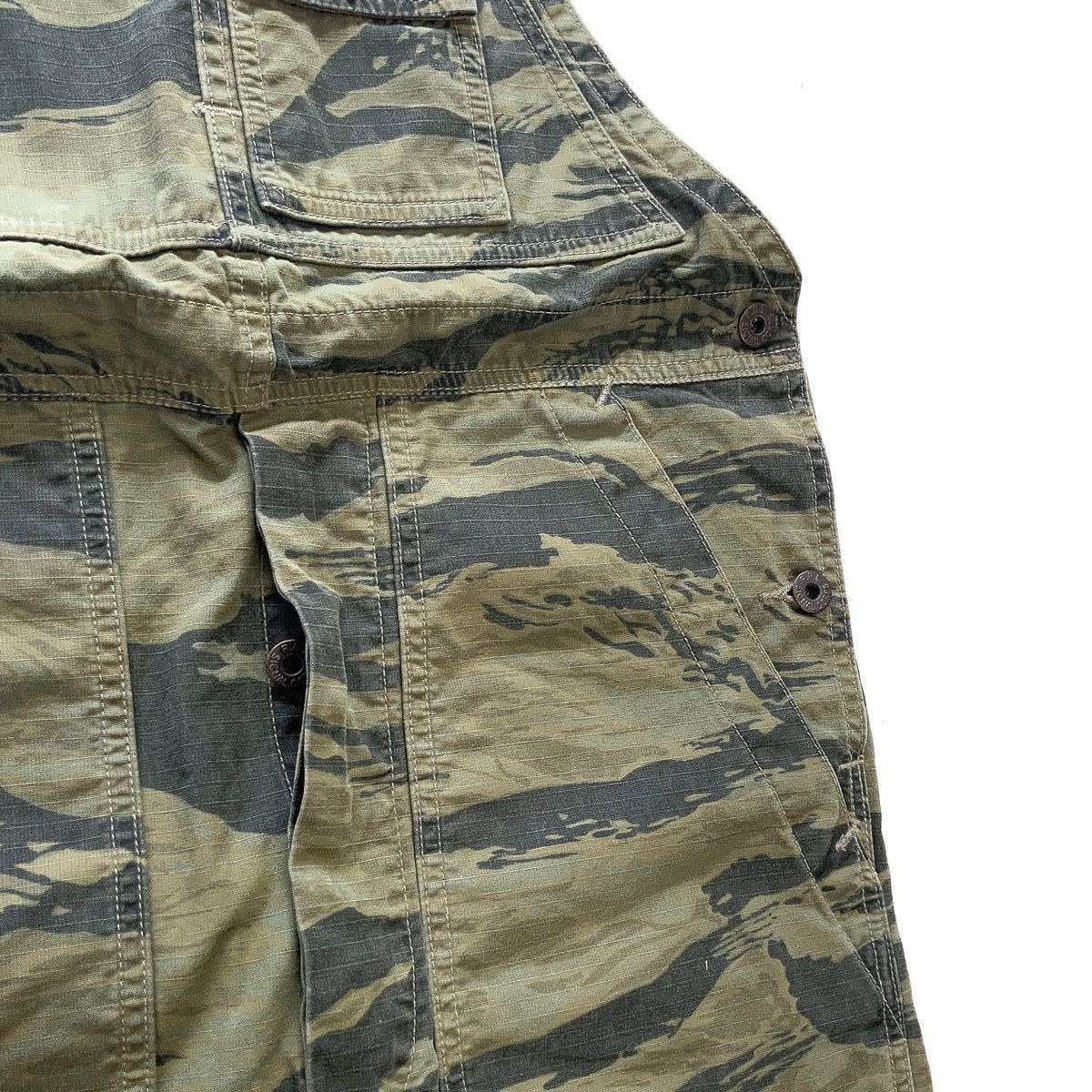 再値下げ Double RL RRL ダブルアールエル カモ オーバーオール パンツ