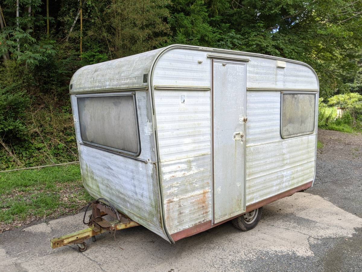 【物置/塗装ブースなどに】フランスベッド CARAVELAIR 310 キャンピングトレーラー 状態悪いです