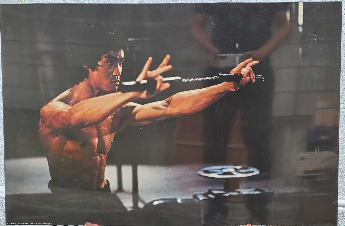 BRUCE LEE ブルース・リー 李小龍 木製パネル 60×90cm 燃えよドラゴン