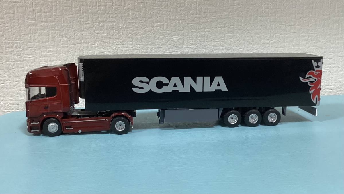 スカニア ロングトレーラー 1/50 ワインカラー レッド SCANIA スカニア ロングトレーラー 1/50 ワインカラー レッド SCANIA