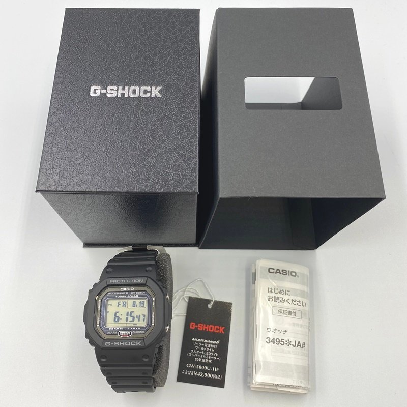 動作品】G-SHOCK GW-5000U-1JF<腕時計>ジーショック カシオ ブラック