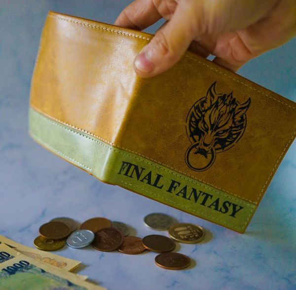  purse Final Fantasy FF7k loud Wolf tifa Ad vent rhinoceros f... folding in half 
