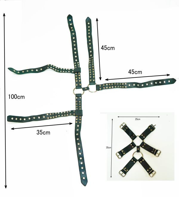 拘束具 ボンテージ ハーネス　　セクシー　胸　北斗の拳　2円釘多　メンズ　ダンス　男　金属　コスプレ道具