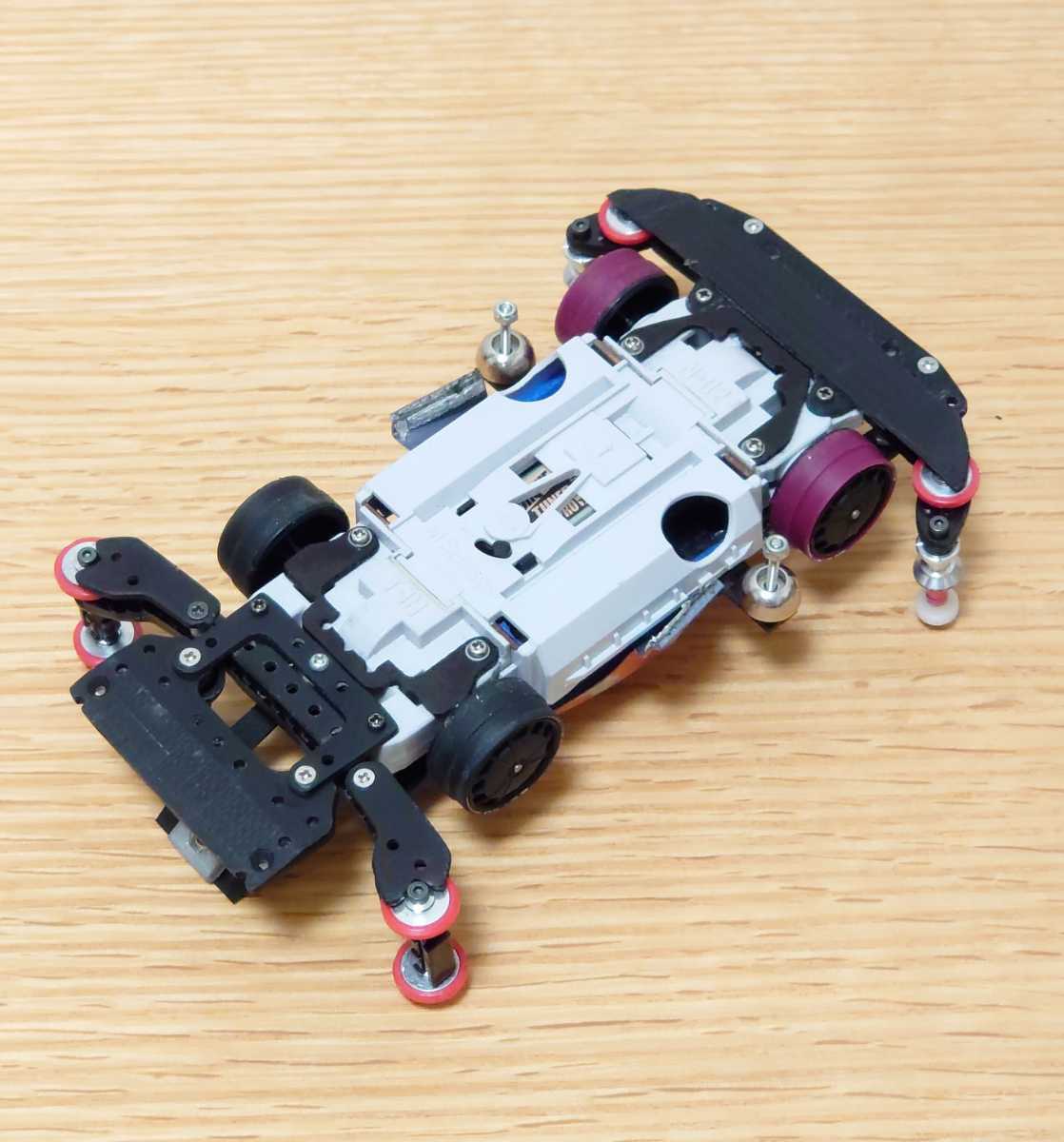 ミニ四駆 MSフレキ アバンテアズール フルカスタム完成車 AT& ミニ四駆 MSフレキ アバンテアズール フルカスタム完成車 AT&