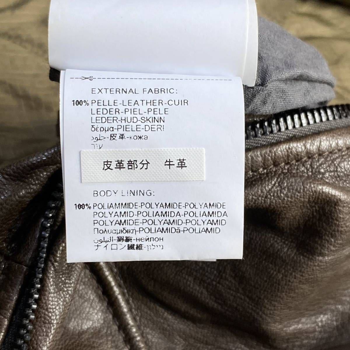 リプレイ/REPLAY】イタリア製 牛革 カウスキン レザージャケット