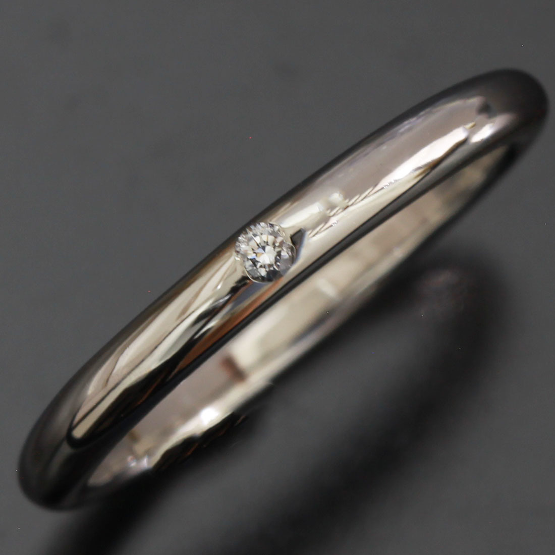 ブルガリ 指輪 リング フェディ 10.5号 1Pダイヤ PT950 結婚指輪 D9572