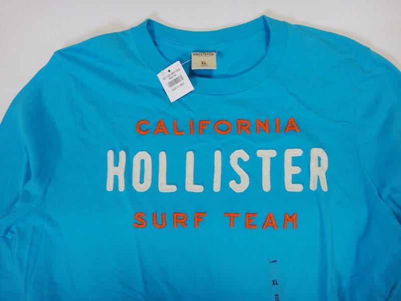 Hollister ホリスター 長袖 Tシャツ ブルー サイズXL 未使用品 古着 中古 s02_画像3