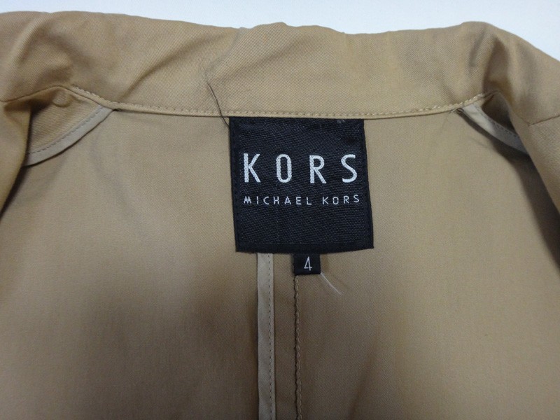 MICHAEL KORS マイケル コース ジャケット ベージュ サイズ4 古着 中古 s02_画像4