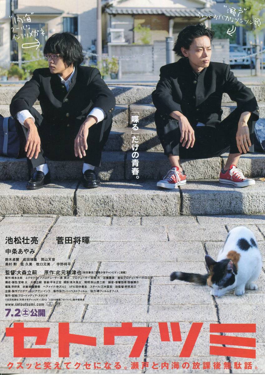 映画『セトウツミ』新品 パンフ&チラシ2種■池松壮亮／菅田将暉／中条あやみ：此元和津也 原作■パンフレット フライヤー aoaoya_チラシ　その2