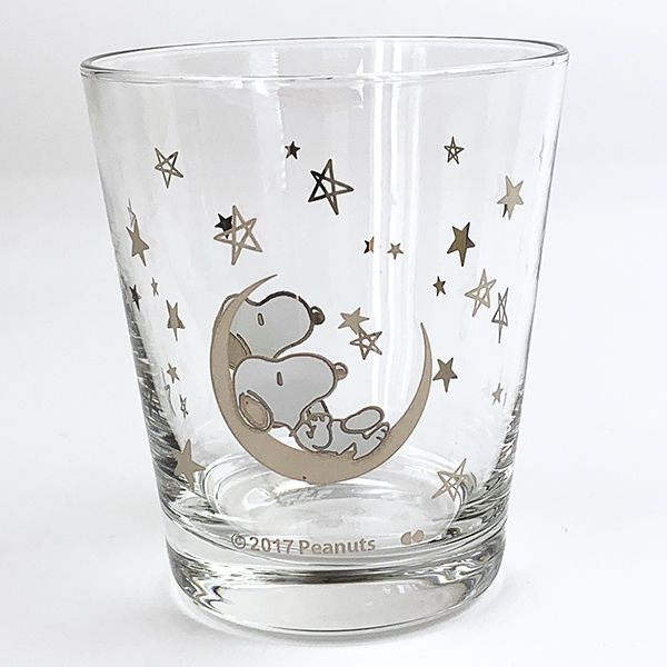 PEANUTS スヌーピー グラス STAR silver コップ 食器 シルバー グッズ 日本製_画像1