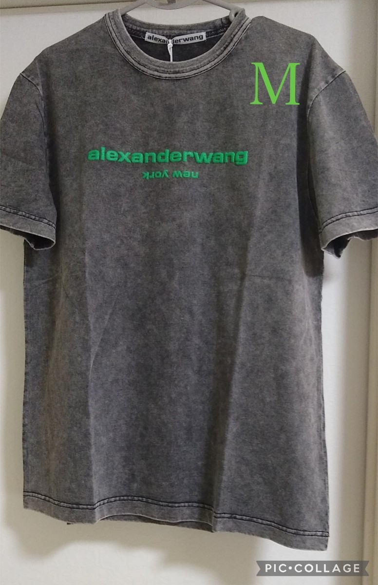 売切り価格アレキサンダーワン Tシャツ M グリーンロゴ 売切り価格アレキサンダーワン Tシャツ M グリーンロゴ