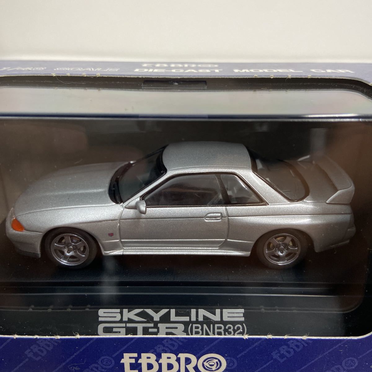 EBBRO 1/43 NISSAN SKYLINE GT-R BNR32 Silver エブロ 日産 スカイライン R32 シルバー 国産 旧車 名車 ミニカー モデルカーの画像5