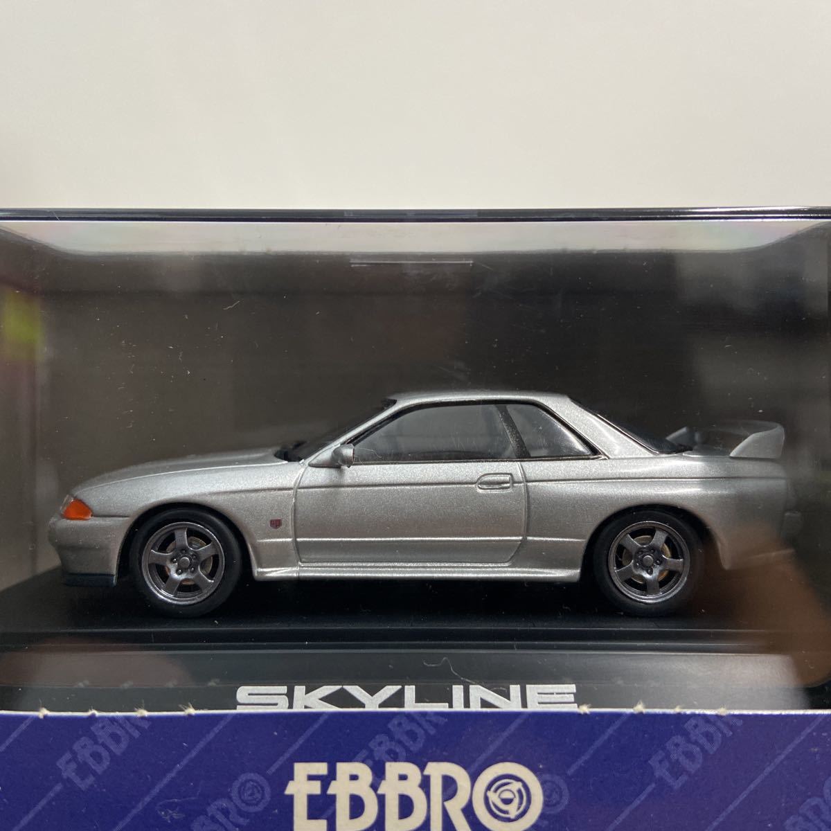 EBBRO 1/43 NISSAN SKYLINE GT-R BNR32 Silver エブロ 日産 スカイライン R32 シルバー 国産 旧車 名車 ミニカー モデルカーの画像4