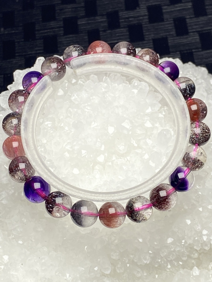 0620c952 天然美品☆【120A極満針スーパーセブン】☆ブレス 8.5mm www