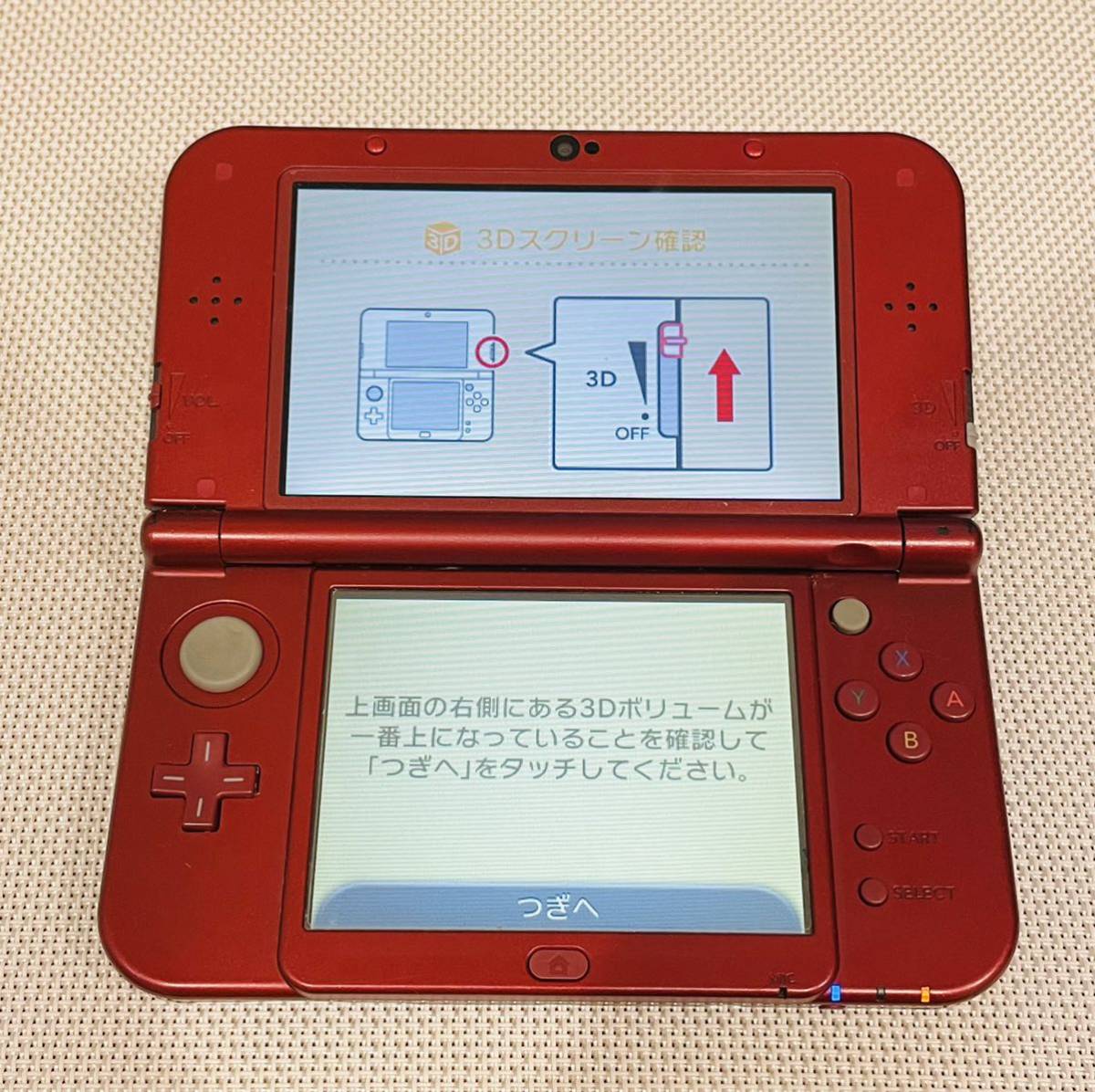 Newニンテンドー3DSLL メタリックレッド 本体動作品　送料無料　付属品付き　Nintendo 任天堂