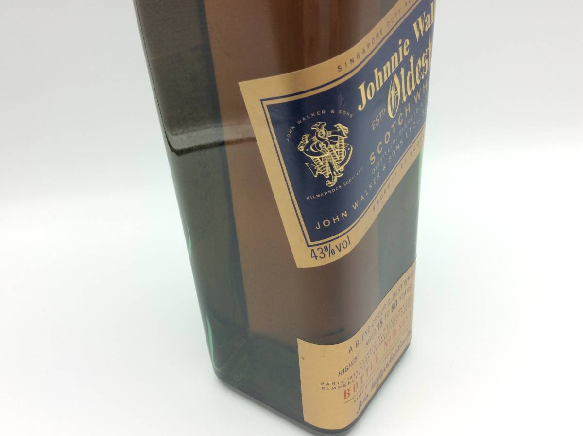  D14◆【未開栓】箱有 JohnnieWalker ジョニーウォーカー oldest オールデスト ブルーラベル 750ml 43% スコッチウイスキー ◆_画像5