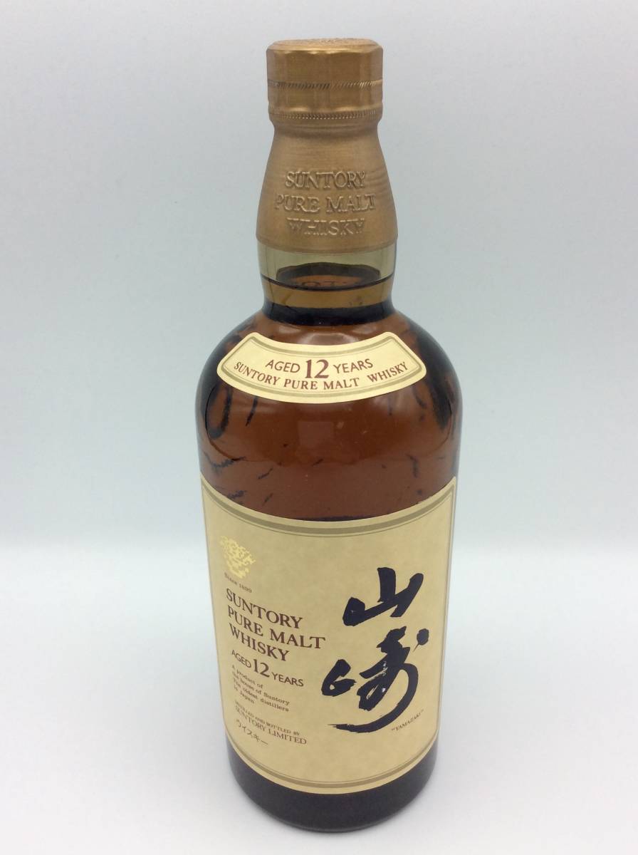 S7◆【東京都内限定発送】未開栓 箱有 国産 SUNTORY サントリー 山崎 12年 ピュアモルト ウイスキー 750ml 43％ ◆_画像2