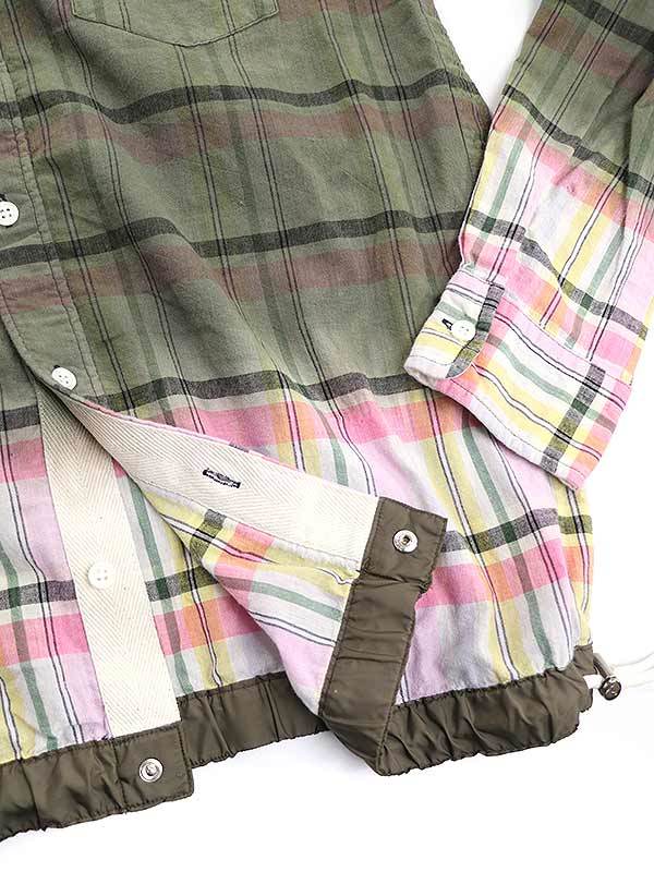 カラフルセット 3個 SACAI 20SS グラデーションチェックシャツ 2